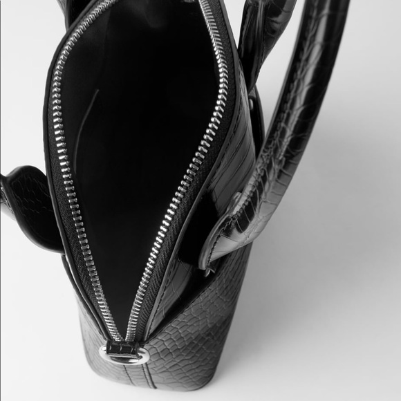 Zara embossed mini bowling bag - Picture 8 of 11